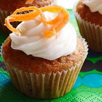 Wheat carrot cup cakes