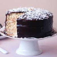 Coconut chocolate cake